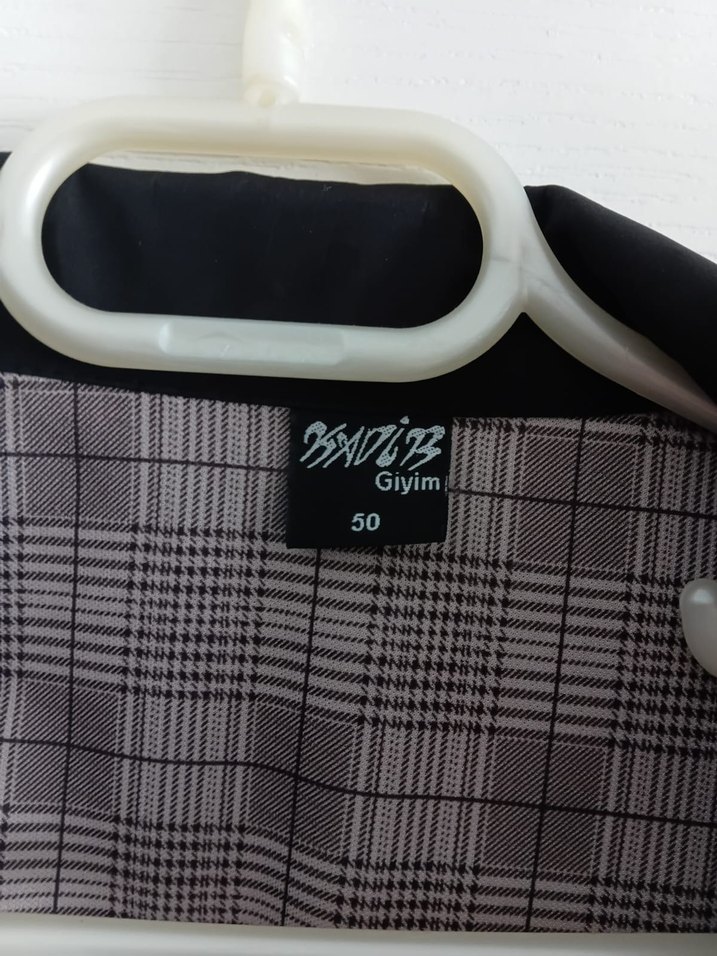 Gri Midi Boy Düğmeli Ceketi - Görsel 3