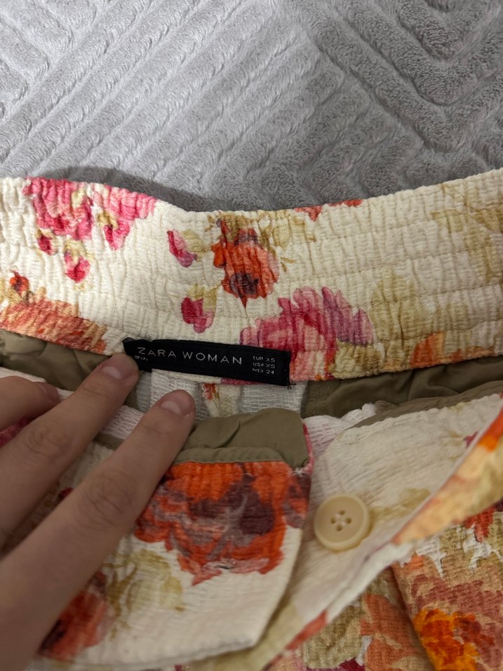 Çiçek Desenli Bohem Mini Şort - Görsel 2