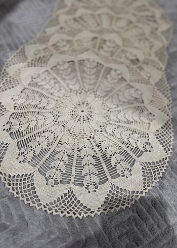 Bohem Tarzı El Yapımı Dantel Koşucu - Görsel 2