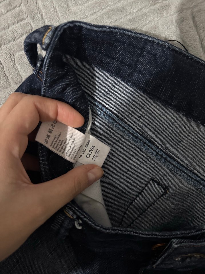 Kadın Lacivert Kot Pantolon - Görsel 3