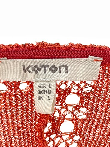l Beden kahverengi Renk Koton Bluz %70 İndirimli.