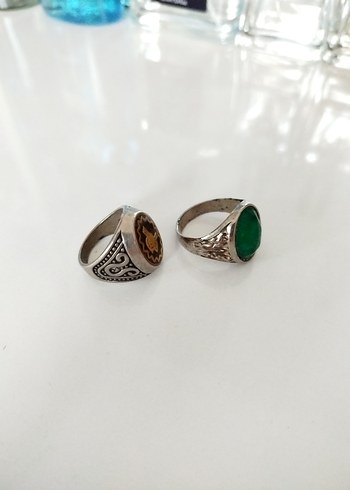 Parlak Turkuaz Taşlı Bohem Erkek Yüzük - Görsel 7