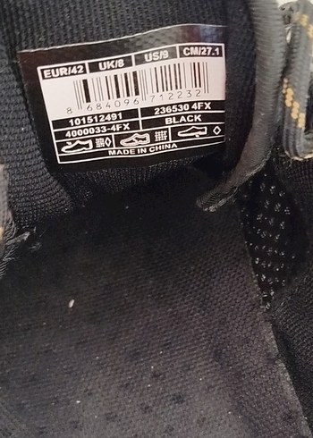 Siyah Gri Yılan Desenli Bağcıklı Erkek Spor Ayakkabı - Görsel 2