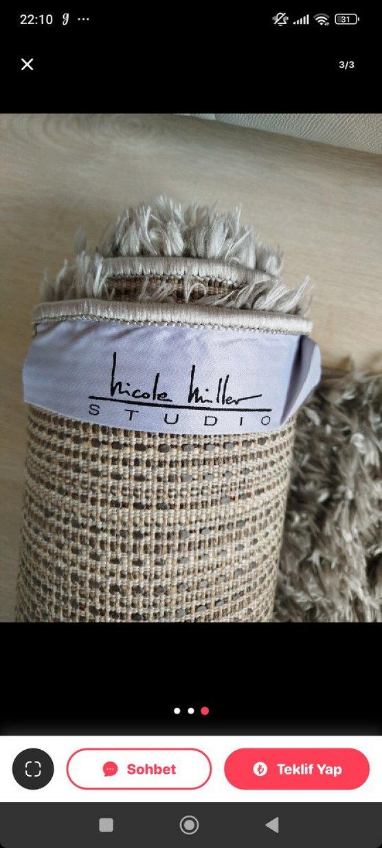 Gri Modern sağı halı - Görsel 2