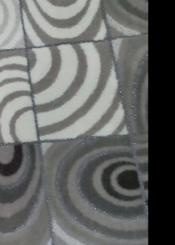 Gri Modern Soyut Desenli Halı - Görsel 3