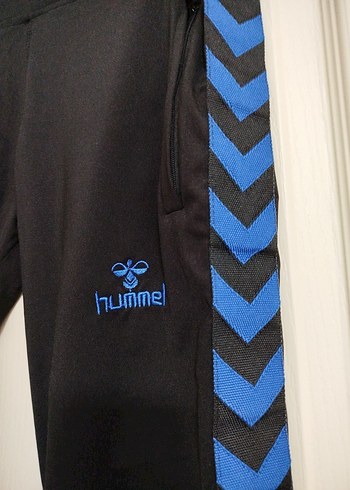 Mavi Baskılı Kadın Spor Tayt Velcro Detaylı - Görsel 4