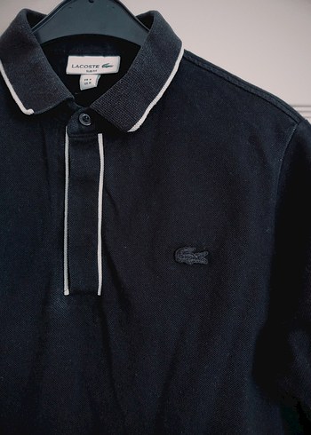 Düğmeli Siyah Erkek  Tişört - Görsel 2