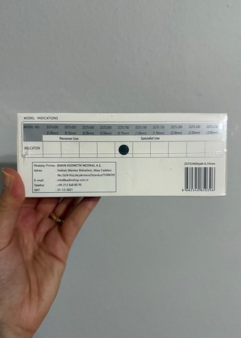 Diğer ZGTS dermaroller 0.75 mm 540 iğneli