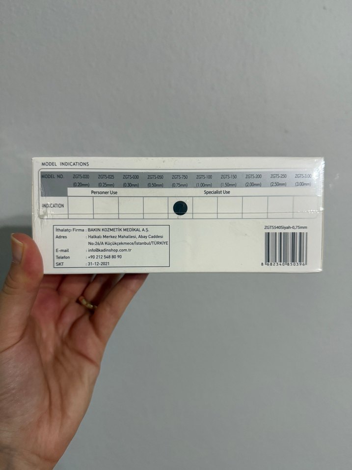 ZGTS dermaroller 0.75 mm 540 iğneli - Görsel 2