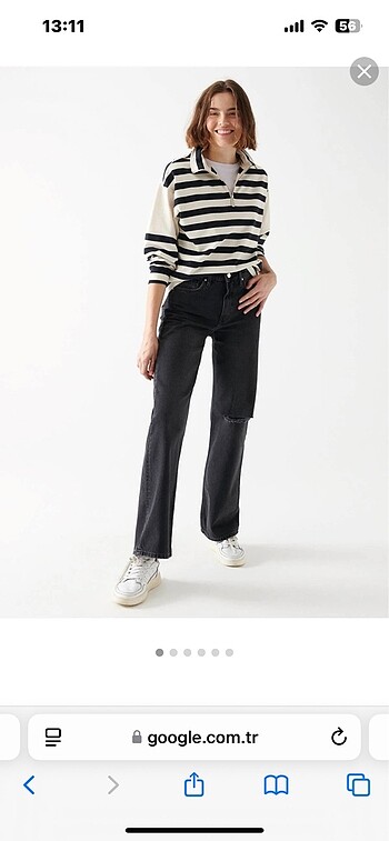 Mavi icon high-rise wide leg jean