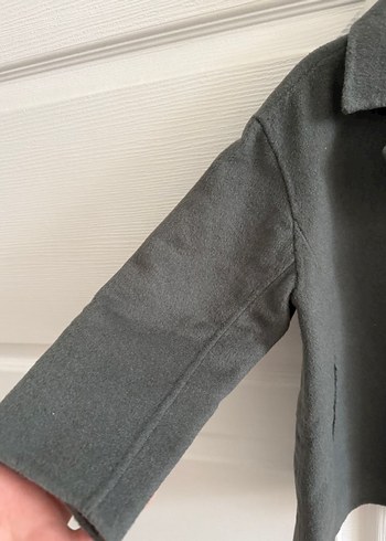 Gri Erkek Çocuk Yün Kaban - Görsel 3