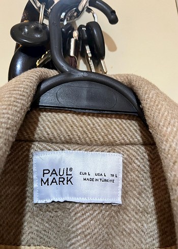 Bej Düğmeli Midi Yün Kadın Kaban - Görsel 5