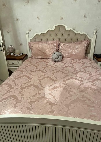 Çeyiz Diyarı Fransız Güpürlü Aden Pudra Yatak Örtüsü - Görsel 2