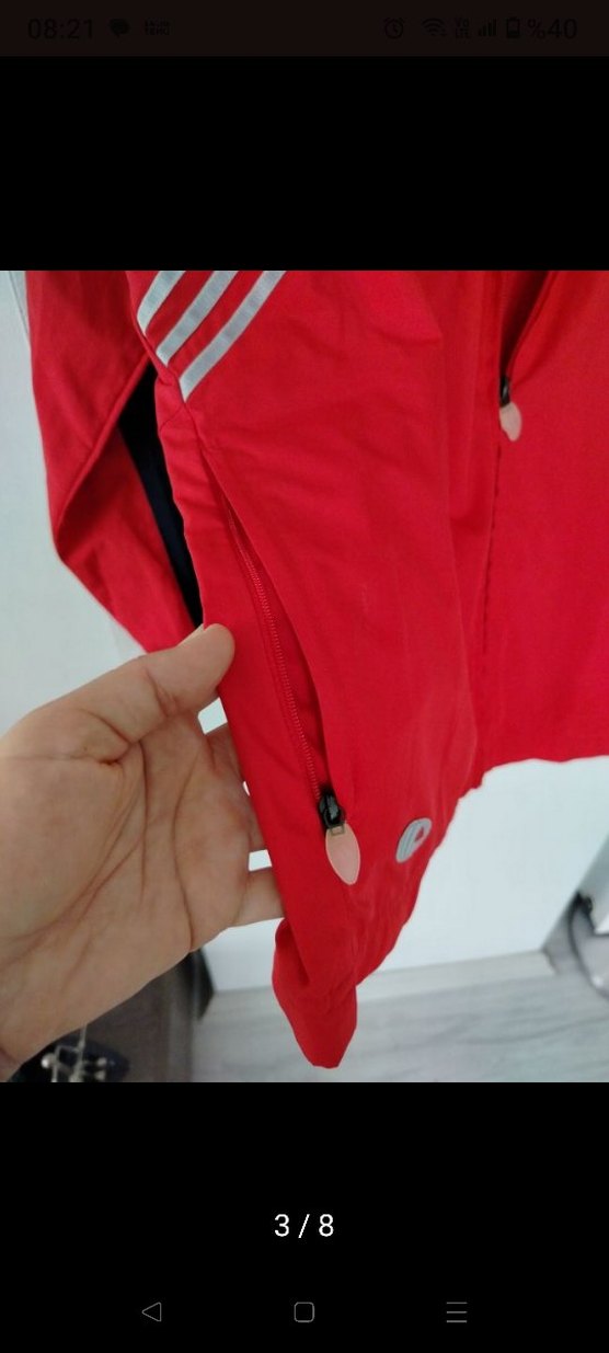 Adidas marka Kırmızı Lacivert
Fermuarlı Spor Kadın Ceket - Görsel 3