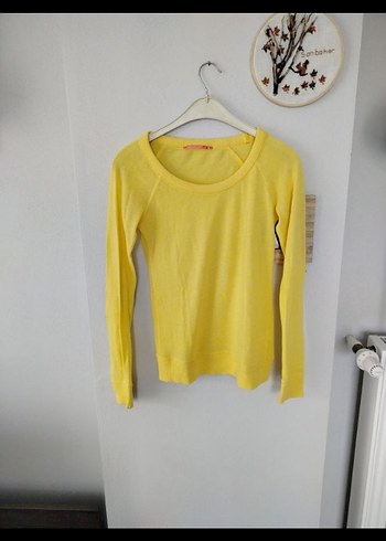 Oxxo Sarı Kadın  Bisiklet Yaka Kazak - Görsel 3