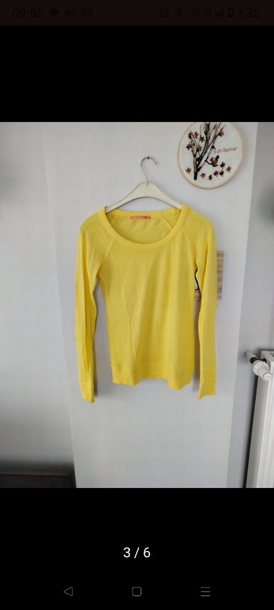 Oxxo Sarı Kadın  Bisiklet Yaka Kazak - Görsel 3