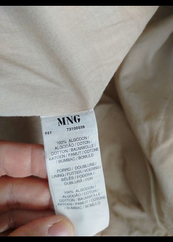 Mango Krem Kadın Kadife Blazer Ceket - Görsel 4