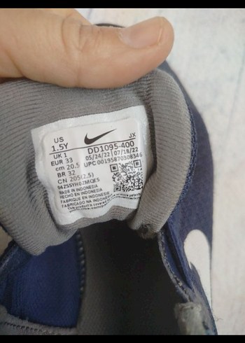 Nike orjinal Erkek Çocuk lacivert Gri Bağcıklı Spor Ayakkabı - Görsel 4