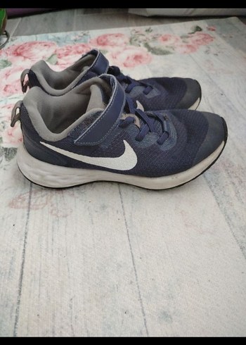 Nike orjinal Erkek Çocuk lacivert Gri Bağcıklı Spor Ayakkabı - Görsel 2