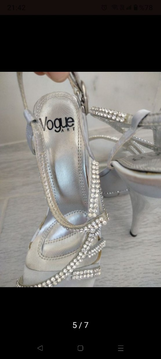 Vogue ,Taş işlemeli gece ayakkabısı - Görsel 5