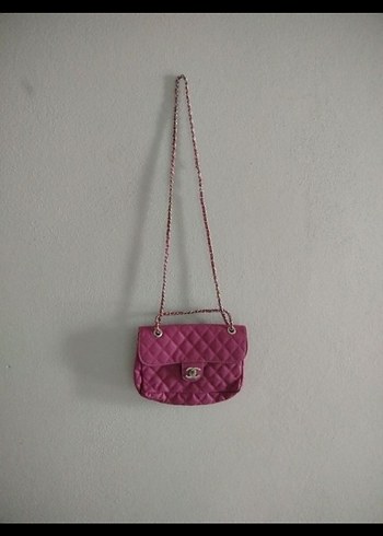 Pembe Zincir Detaylı Kadın Çanta - Görsel 8