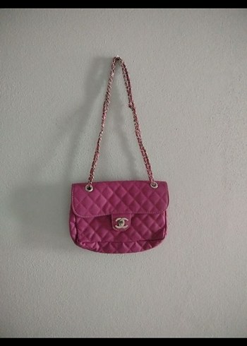 Pembe Zincir Detaylı Kadın Çanta - Görsel 2