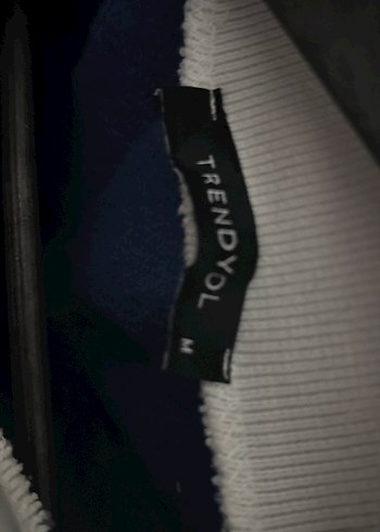 Mavi Uzun Kollu Düğmeli Kadın Sweatshirt - Görsel 3