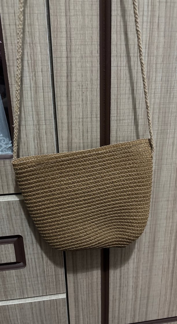 Bej Örgü Kadın Çanta Fiyonklu - Görsel 2