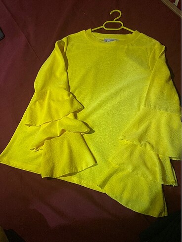 xs Beden Sarı bluz