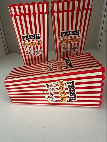 5 adet pop corn set