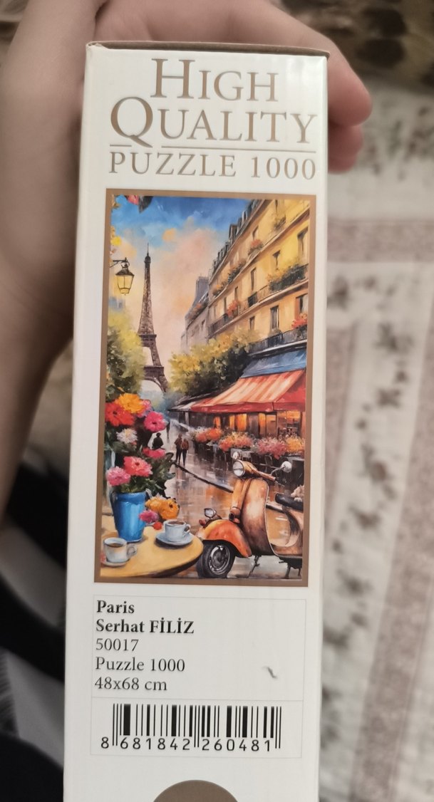 Pastel Renkli 1000 Parça Puzzle - Paris Manzarası - Görsel 2
