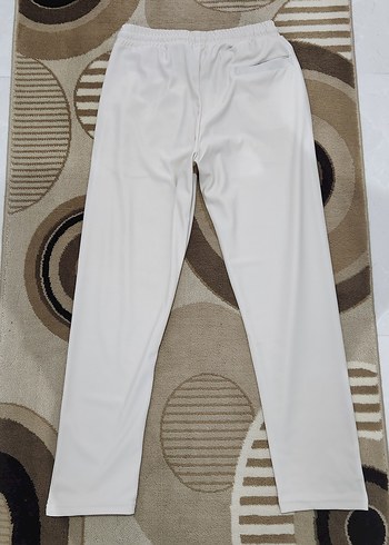 Beyaz Erkek Fit Kumaş jogger Pantolon unisex