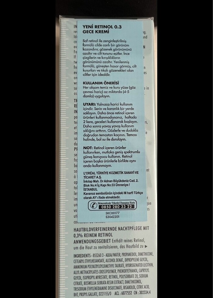 SkinCeuticals % 0.3 Retinol, 30 ml, orijinal - Görsel 3