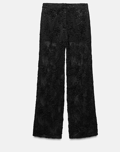 Zara ZARA, DOKULU PULLU YARI TRANSPARAN PANTOLON