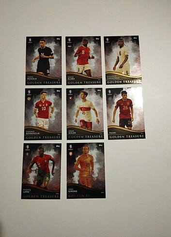 Topps Euro 2024 Golden Treasure Özel Üretim Sınırlı Kartlar
