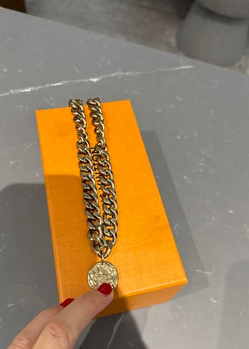 Parlak Altın Erkek Zincir Kolye - Görsel 2