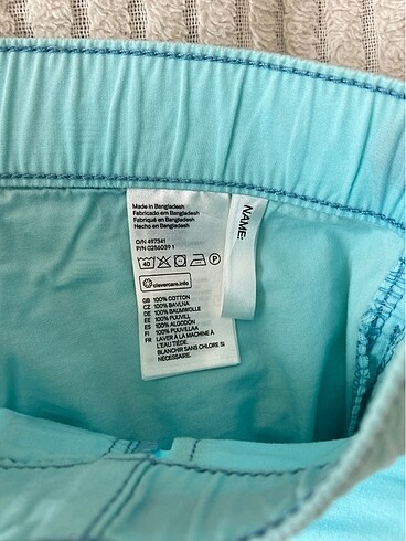 5 Yaş Beden turkuaz Renk H&M 516 Yaş Şort