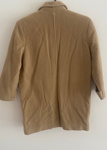 Bej Düğmeli Midi 10-11 Yaş Çocuk Kaban - Görsel 9