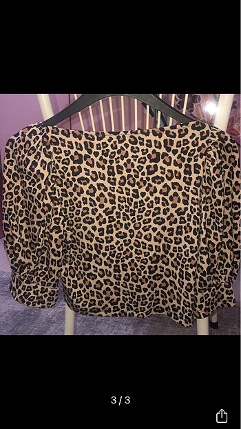m Beden Leopar bluz