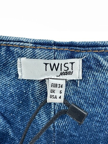 34 Beden mavi Renk Twist Jean / Kot %70 İndirimli.