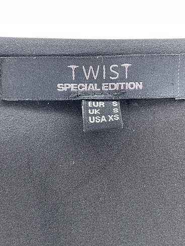s Beden siyah Renk Twist Bluz %70 İndirimli.
