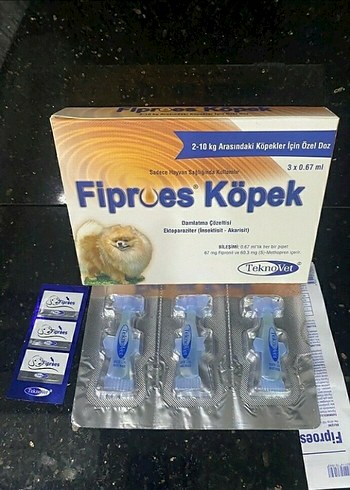 Fiproes Köpek 2-10 kg için 3x0.67 ml