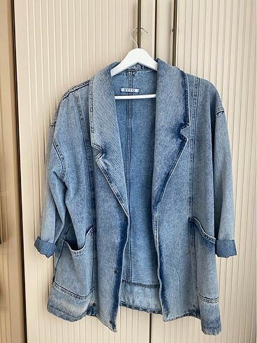 Denim blazer ceket