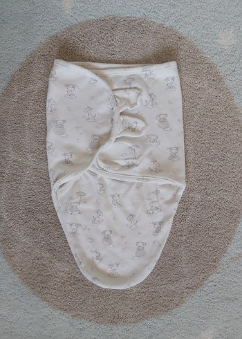 Nakışlı Beyaz Bebek Kundak Örtüsü - manisa