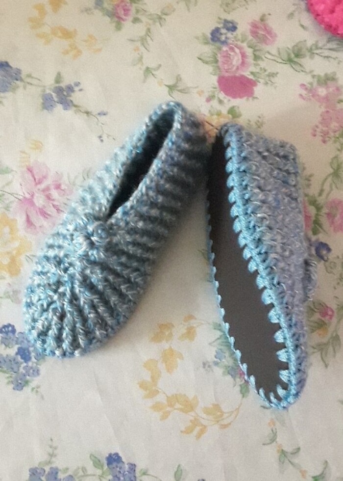 Örgü babet patik modelleri - Görsel 2