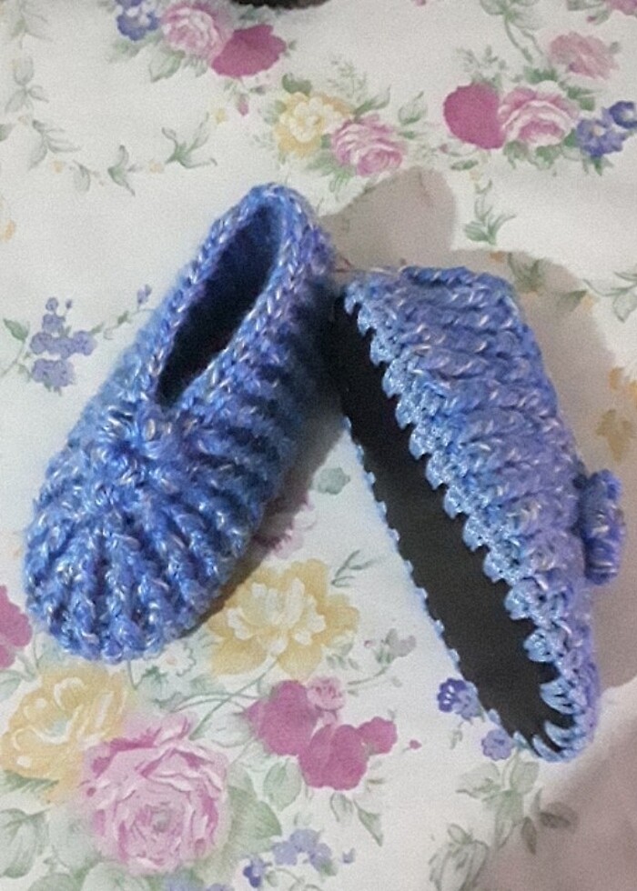 Örgü babet patik modelleri - Görsel 2