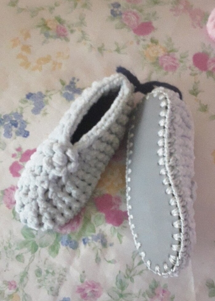 Örgü babet patik modelleri - Görsel 2