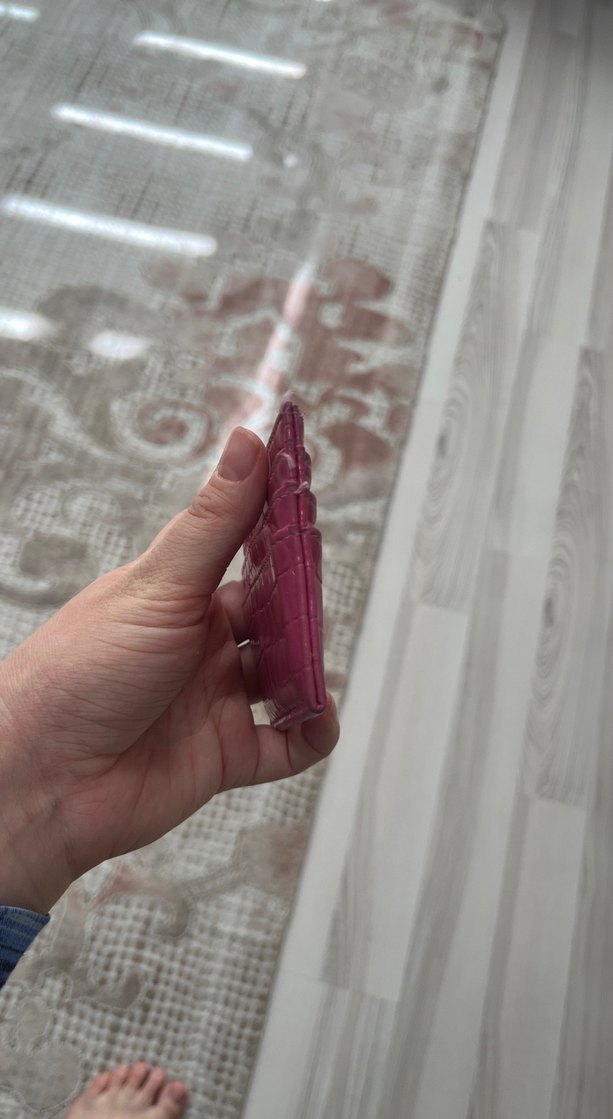 Bordo Yılan Desenli Fermuarlı Deri Kadın Cüzdanı - Görsel 3