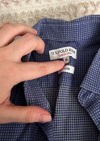 Erkek Lacivert Denim Düğmeli Gömlek - Görsel 4