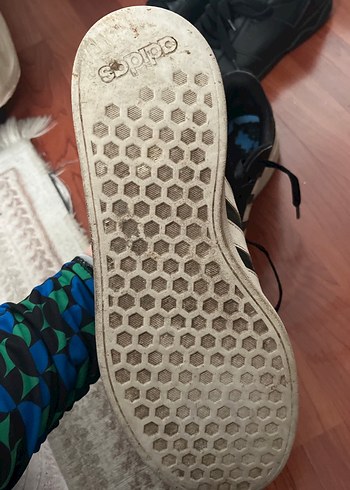 Siyah Adidas Bağcıklı Erkek Spor Ayakkabı - Görsel 3